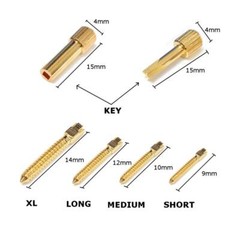120PCS Dental Screw Post Titanium Kit Gold/Silver Plated Conical Root Canal Pins