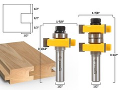 YONICO Router Bits Tongue & Up to 1-1/2″ Stock – 1/2″ Depth – Shank