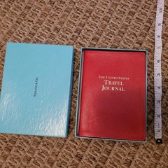 Tiffany & Co. THE UNITED STATES Travel Journal Red Leather WITH BOX