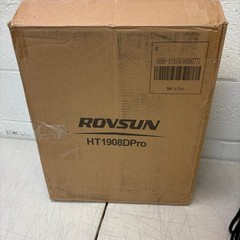 ROVSUN 1500W Electric Fireplace Heater with Remote & Timer, Brown, 120V