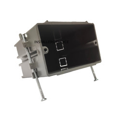 10 pcs 1-Gang 20 Cu In New Work ETL Nail on Electrical Switch & Outlet Box Gray