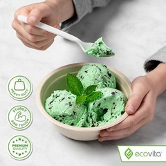 100% Compostable Paper Bowls [32 oz.] – 150 Disposable Bowls Eco Tree Free