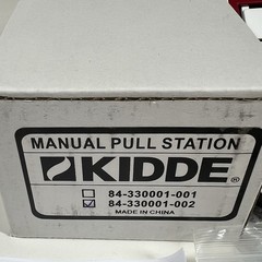 NEW Kidde Double Action Fire Alarm Manual Pull Station 84-330001-002 DPST Switch