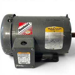 Baldor M3555T Industrial Electric Motor 2HP 3450RPM 208-230/460V 3PH TEFC