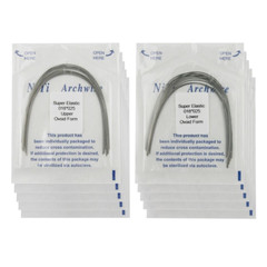 Dental Orthodontic Arch wire Ligature Ties Niti Elastic Ovoid Form Rubber Bands