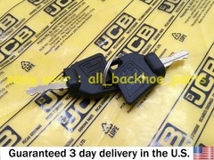 JCB BACKHOE – GENUINE JCB IGNITION SWITCH AND 2 KEYS (PART# 701/80184 701/45500)