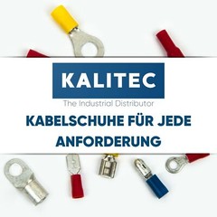 100 pieces Kalitec 0.5-1.5mm² flat plug 2.8mm x 0.5mm connector red