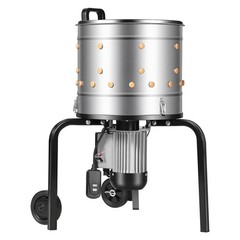 Uimoso 15.7″ Electric Poultry Plucker Machine 550W, 275RPM, 114 Fingers, Wheels