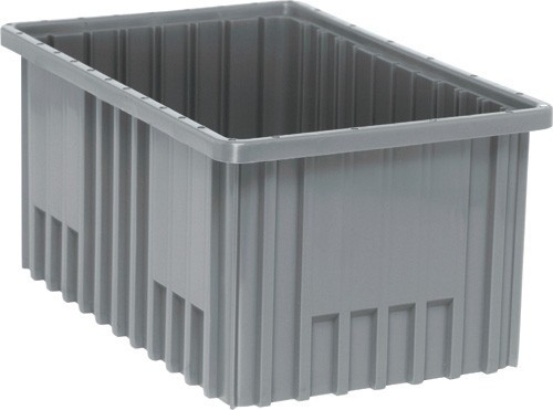 Quantum Storage DG92080 Gray Dividable Grid Container: 16-1/2″ x 10-7/8″ x 8″