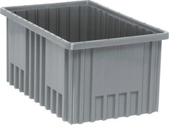 Quantum Storage DG92080 Gray Dividable Grid Container: 16-1/2″ x 10-7/8″ x 8″