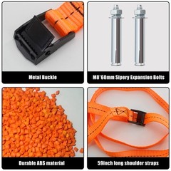 TECWAP 2PCS Propane Tank Holder, Gas Cylinder Wall Mounted Bracket, ABS Holde…