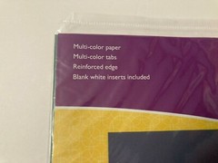 Lot of 6 Wexford 5 Pack Multi-Color Insertable Dividers 9″ x11.25″ NEW