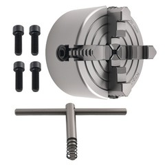 100mm 4 Jaw Self Centering Metal Chuck K72-100 3.93″ Cast Iron Lathe K72100