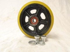 6″ Forged Kingpinless ERGO Maintenance Free Swivel Caster &Rigid Prec Sealed Brg