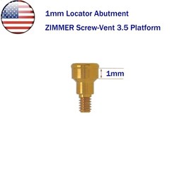 US Dental Zimmer Locator Abutment PA Dia=3.5mm 1-5mm Implant Retention Caps Tool