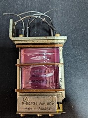 THERMISTOR BRIDGE ASSEMBLY. 6605-055-8433. P/N 611417-1. Made in Austria 1966.