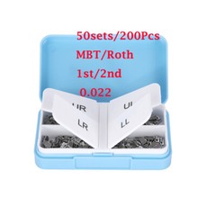 50Sets AZDENT Dental Orthodontic Buccal Tube 1st 2nd Molar Tube Roth MBT .022