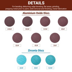 71PCS 2″ Roll Lock Sanding Discs Set W/ 1/4 Holder Die Grinder Quick Change Disc