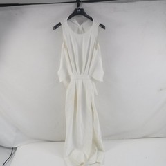 SEE DESC RACHEL COMEY Klein Shift Dress In Ivory Size 8 Round Neck Sleeveless