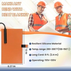 Electric PVC Heating Blanket – ½”-1½” 120V