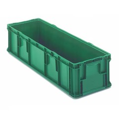Orbis So4815-11 Green Solid & Stackable Straight Wall Storage Container, 26.2