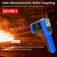Digital Infrared Thermometer Gun Non-Contact -58°F to 2912°F (-50°C to 1600°C)