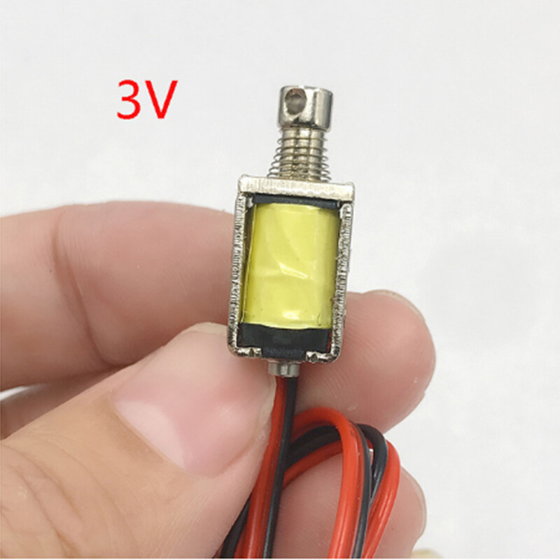 DC 3V 5V 6V 9V 12V Push-Pull Through Micro Linear Solenoid Magnet Electromagnet