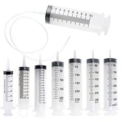 60-350ML Reusable Big Large Plastic Hydroponics Nutrient Measuring Syringe