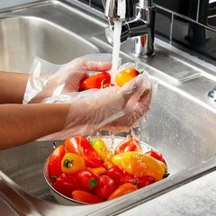 100/200/400pcs Food Grade Disposable Vinyl PVC Gloves for Kitchen Garden