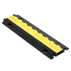 TPU Cable Protector Ramp, 22000lb/axle, 2-Channel, Flip-Top, 3-Pack