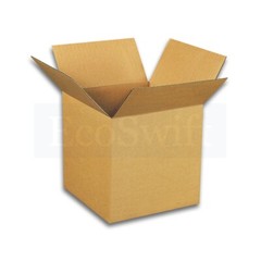 1-Box 7x7x6 EcoSwift Cardboard Packing Moving Shipping Box Corrugated Carton