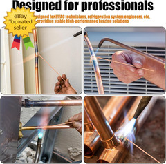 20PCS 15 Percent Silver Brazing Rods HVAC Refrigeration Copper Welding Rods