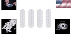 100 Pcs Clear Waterproof Ear Covers Disposable Caps for Shower Bath Hair Dye