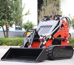 Skid-Steer Loader Tracked 22.1 HP Honda EPA Gasoline Engine for Gardens, Farming