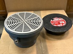 SIOUX CHIEF 832-6DSR FINISH LINE ADJUSTABLE FLOOR DRAIN DI 6” NO HUB 9” SS GRATE