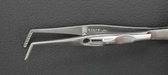 E-2330 Jameson Muscle Forceps, Left, 12mm Scaled Jaws, 1mm Teeth, 100mm