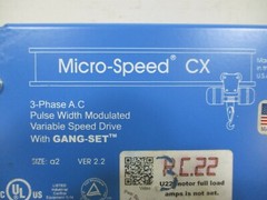 PE Power Electronics M557CXR Micro-Speed CX Variable Speed Drive 5-HP 575V 3PH