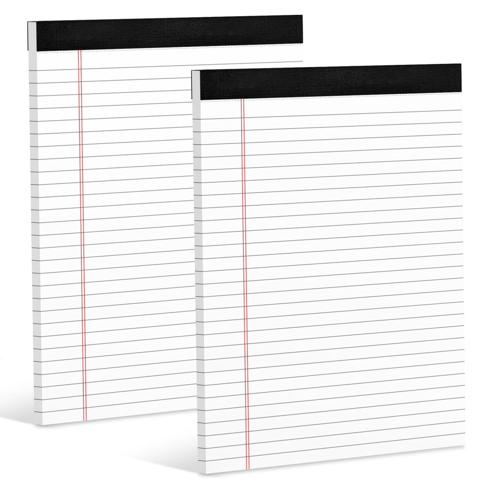 Legal Pads 8.5 x 11 White Note Pads 8.5 x 11 In 2 Pack Notepads 8.5 x 11 Writ…