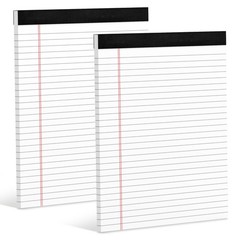 Legal Pads 8.5 x 11 White Note Pads 8.5 x 11 In 2 Pack Notepads 8.5 x 11 Writ…