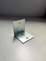 Commercial Grade Galvanized 2″x2″x2″ Angle Bracket 90 degree bend (4) 1/4″ holes