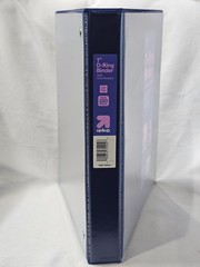 x12 Up & Up Durable Blue D-Ring Binders w/ Clear View Inside Pockers 1″ ▪︎ NEW