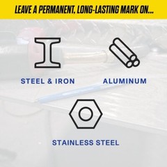 Markal Silver-Streak Round Metal Marker with 6 Refills