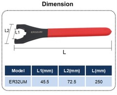 ER32UM Spanner Wrench UM Type Spanner for ER Nut Collet Chuck CNC Lathe Holder