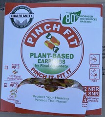 Pinch Fit Plant-Based 32 NRR 80% Bio Based Earplugs PF-30 100 pairs NEW!