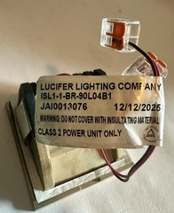 Lucifer Lighting Impact LED Step Light Brushed Brass ISL1-2-BR-80L02B2