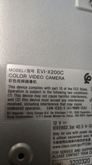 Cisco EVI-X200C Webex PTZ 4K Video Conference Camera Sony