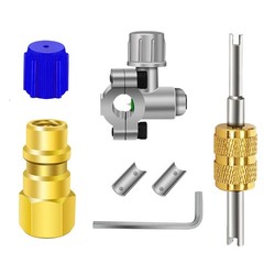 A/C Retrofit Valve Kit BPV31 Bullet Piercing Tap Line Yellow Repair Tool