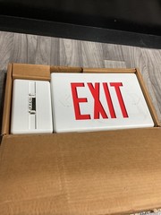 SLA2RW, EXIT SIGN AC, LED, 2 Sided, Red & White, #4004H108PR8