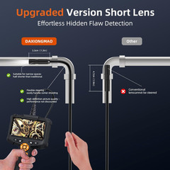1080P HD Borescope Camera, IP67 Waterproof Endoscope with 8 Adjustable LED Light