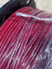 18 AWG Red Wire Spool 500 Feet Length 1000V Moisture Resistant